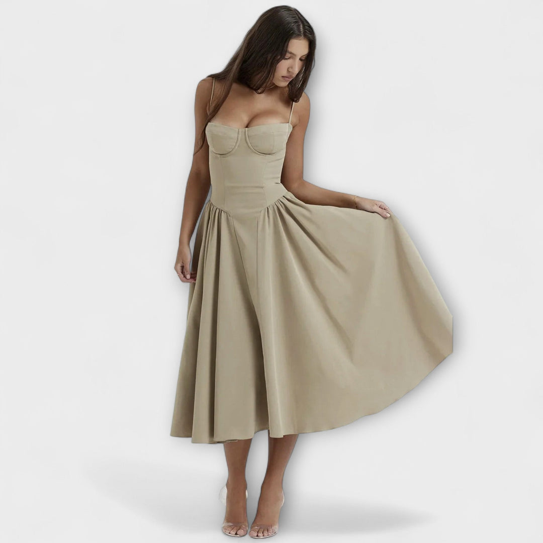 Rosalie - Robe corset raffinée sans manches