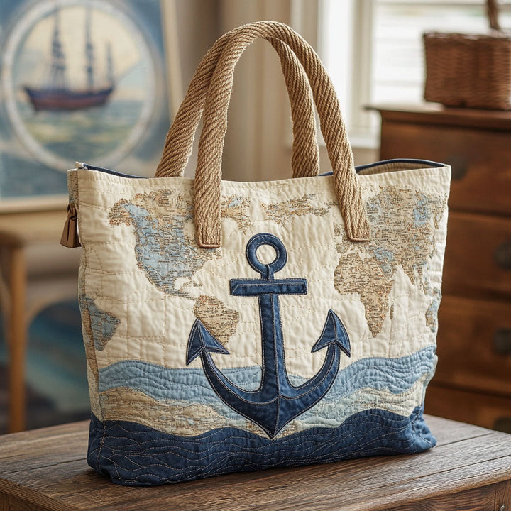 SAC MATELASSÉ | BRISE ET ANCRE MARINE
