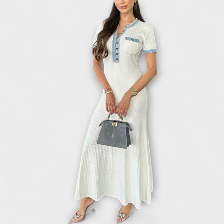 Alecia | Robe maxi texturée