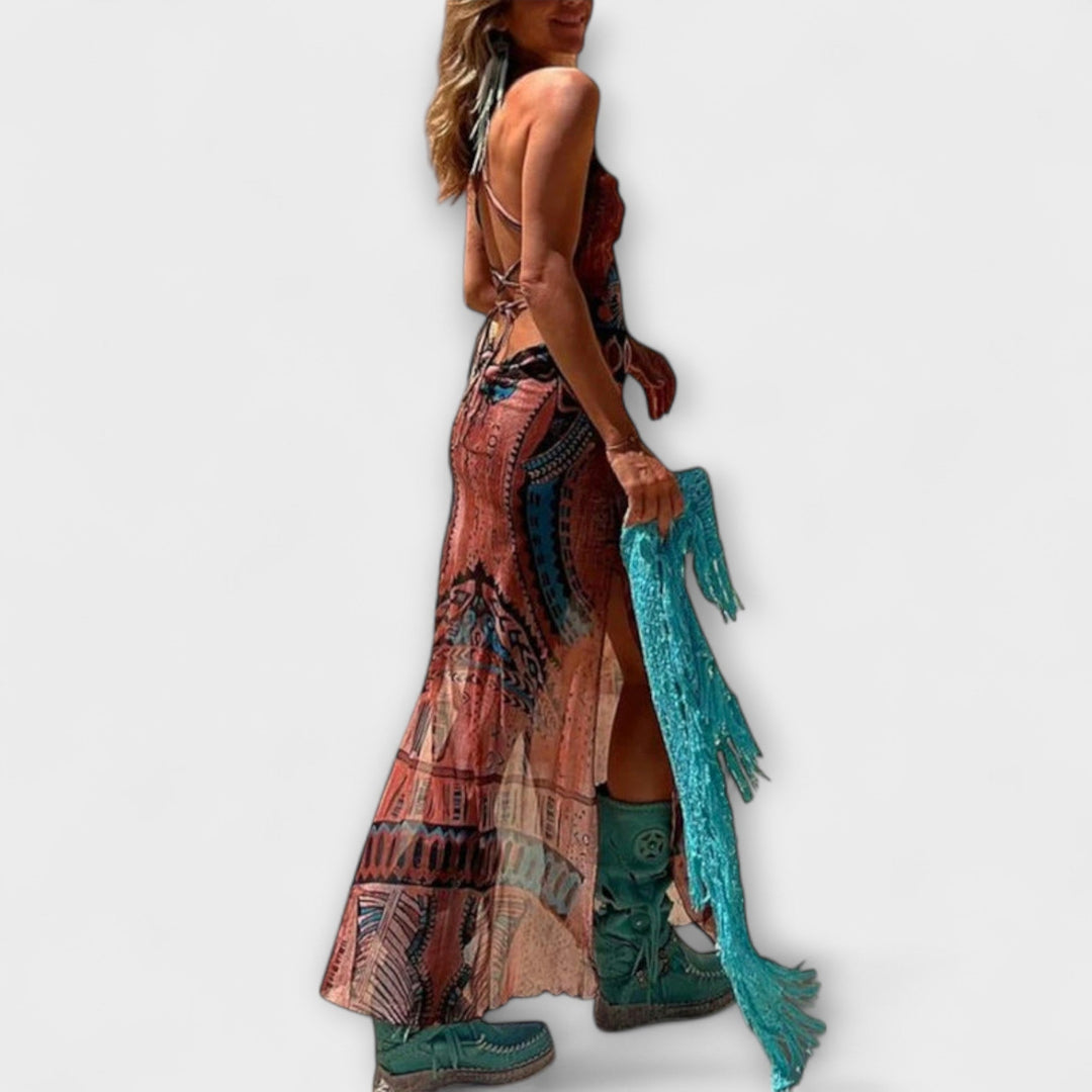 Fee | Robe midi unique à col bénitier