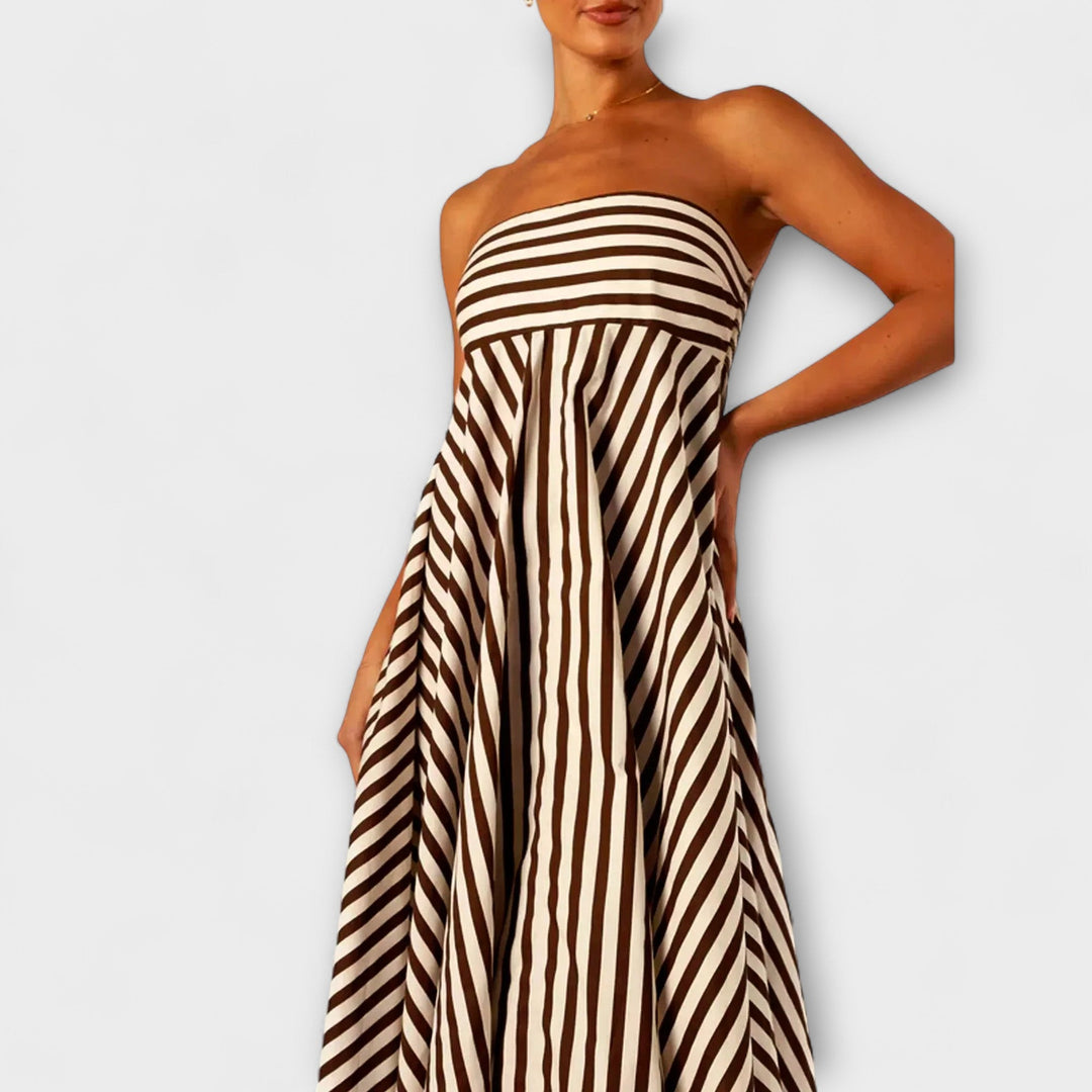 Robe maxi à volants Nocturnal Charm