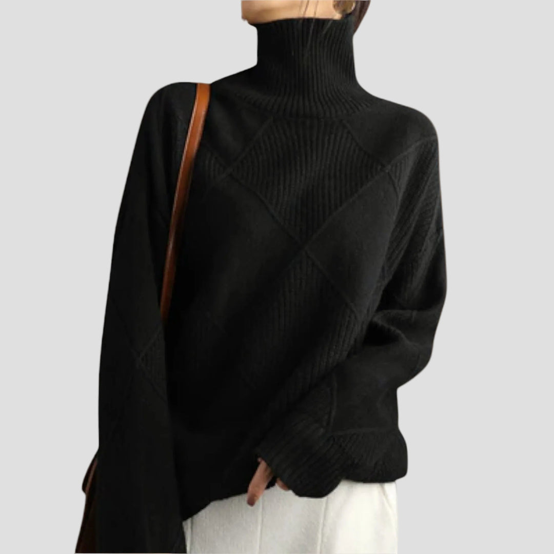 MÉLANIE | PULL COL ROULÉ CONFORTABLE