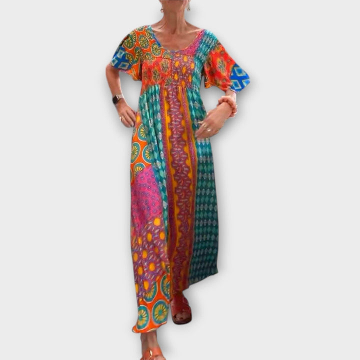 Melania | Robe boho vibrante