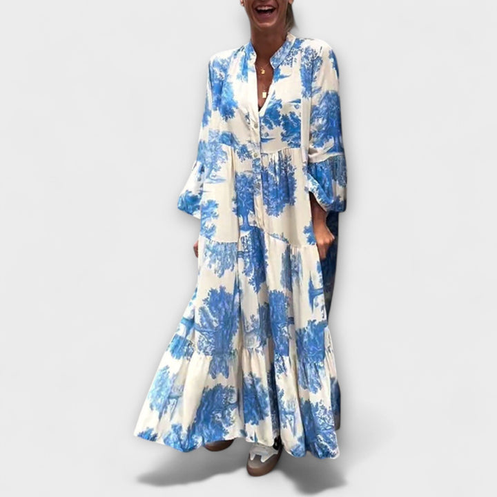 Nerina - Élégante robe maxi florale