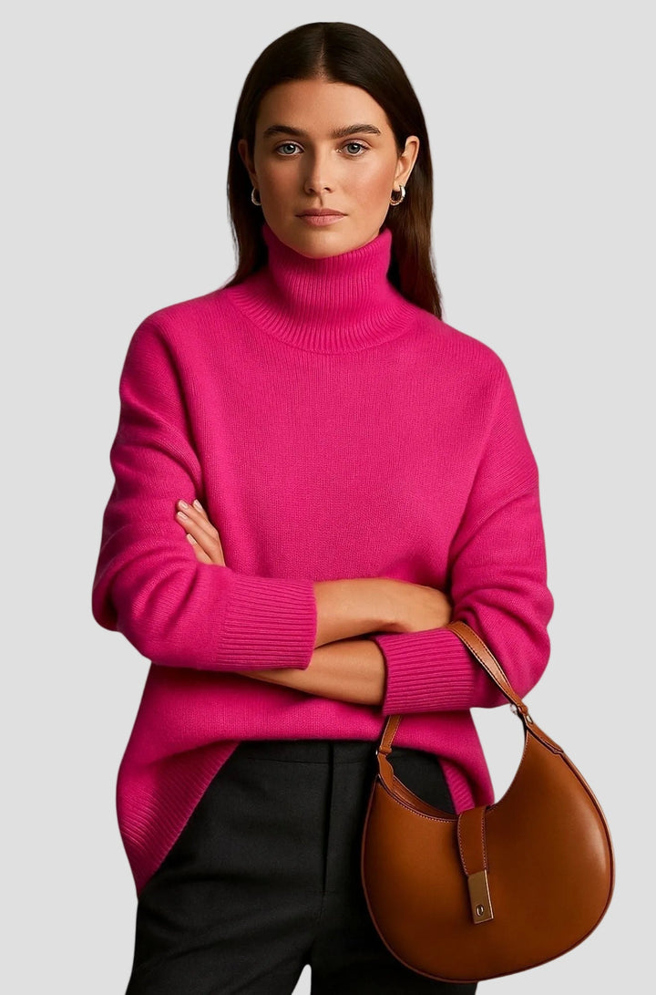 SIXTINE | PULL COL ROULÉ DOUX