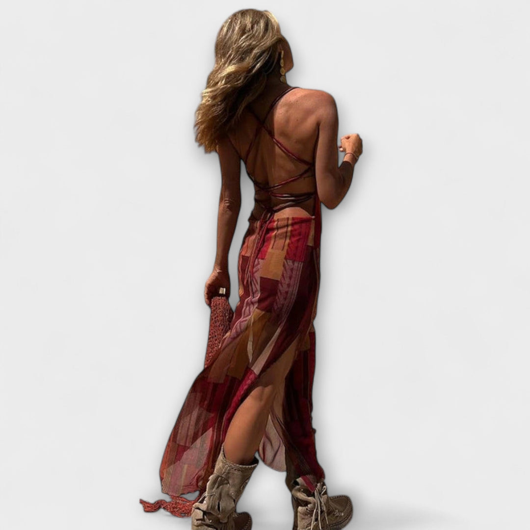 Fee | Robe midi unique à col bénitier