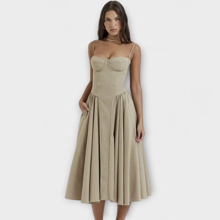 Rosalie - Robe corset raffinée sans manches