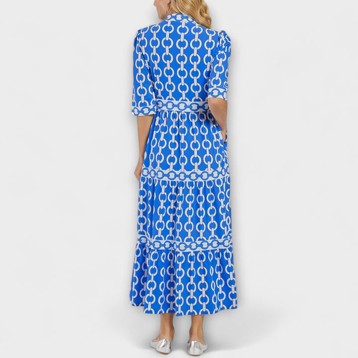 Juliette - Robe midi à motif de chaînes