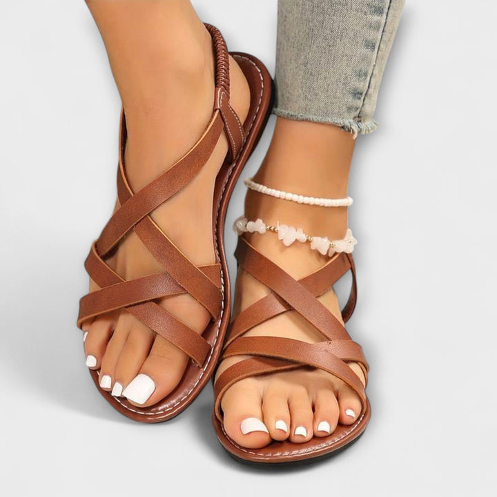 Deborah - Sandales pour femme à fermeture croisée légère