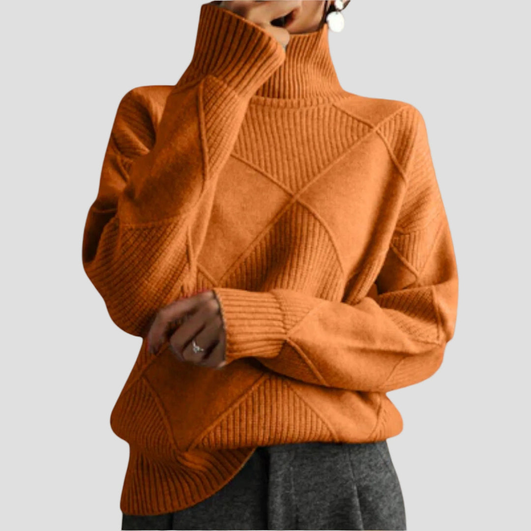 MÉLANIE | PULL COL ROULÉ CONFORTABLE