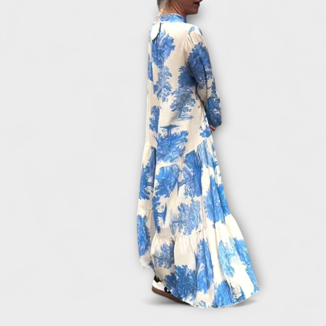 Nerina - Élégante robe maxi florale