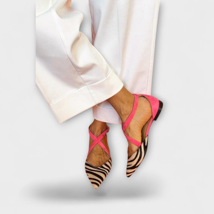 Zarella | Ballerines zèbre Pink Power