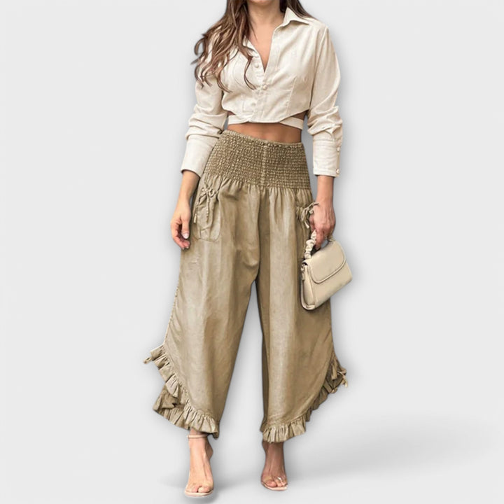 Jaya - Pantalon ample à plis marqués tendance