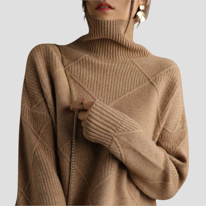 MÉLANIE | PULL COL ROULÉ CONFORTABLE