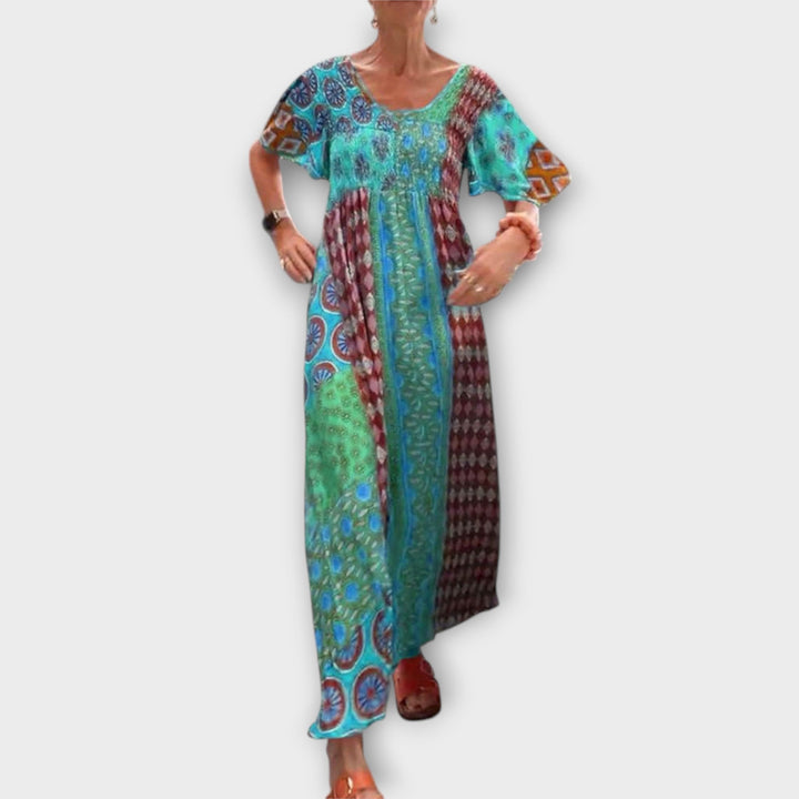 Melania | Robe boho vibrante