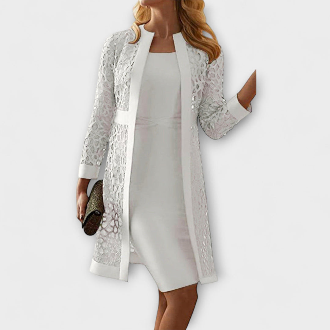 Runa - Robe élégante deux pièces en dentelle