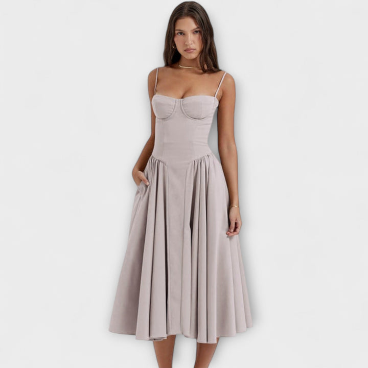 Rosalie - Robe corset raffinée sans manches