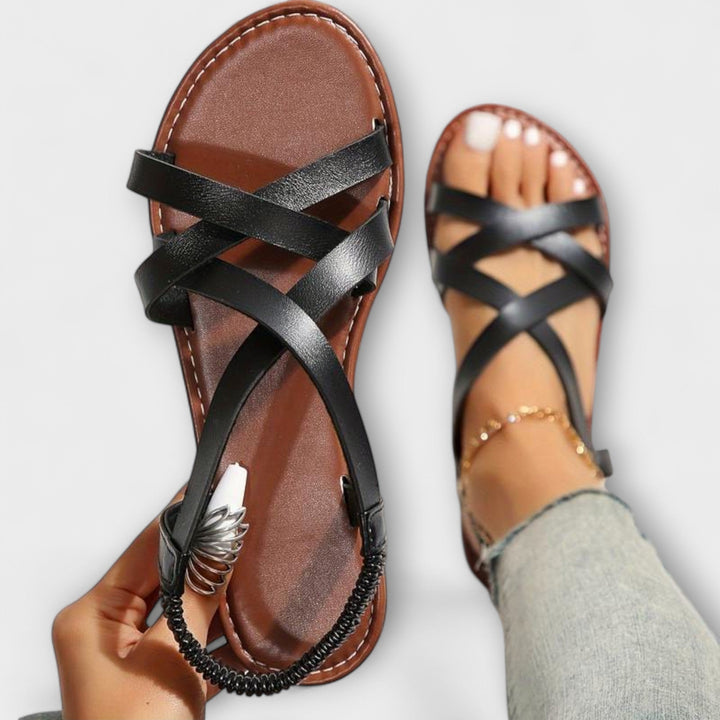 Deborah - Sandales pour femme à fermeture croisée légère