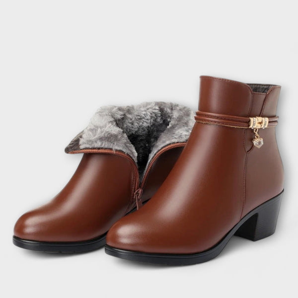 Frederika - Bottes d’hiver élégantes à fermeture zippée