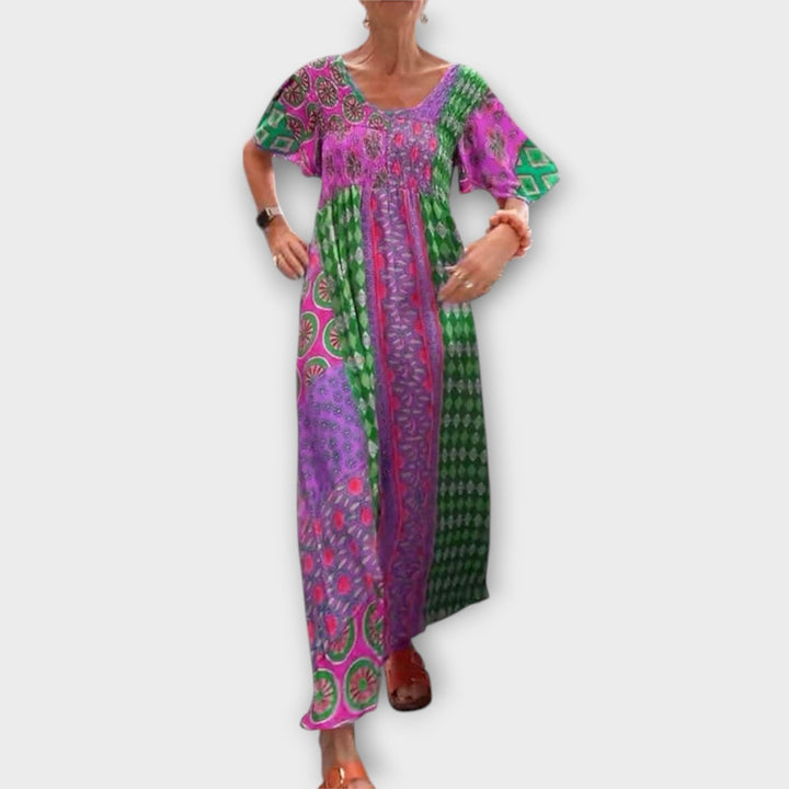 Melania | Robe boho vibrante