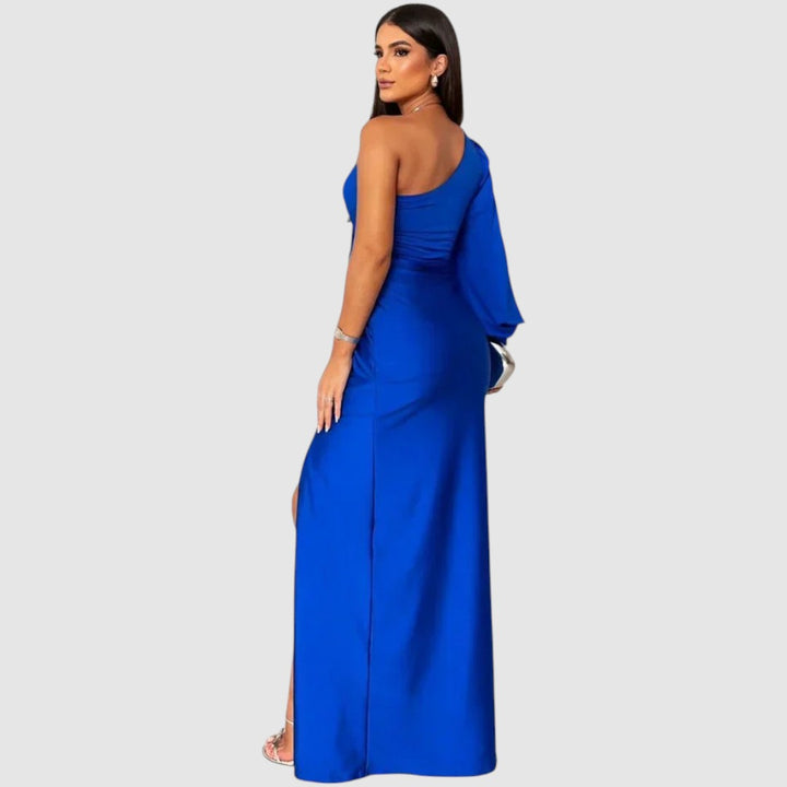 Meda | Robe maxi à une épaule et haute fente