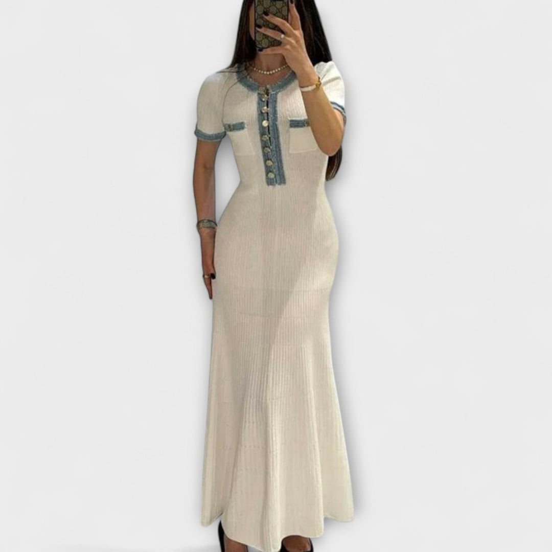 Alecia | Robe maxi texturée