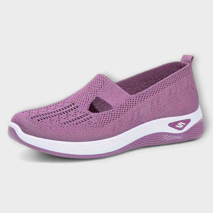 Martha - Chaussures de marche orthopédiques Confort Plus violettes