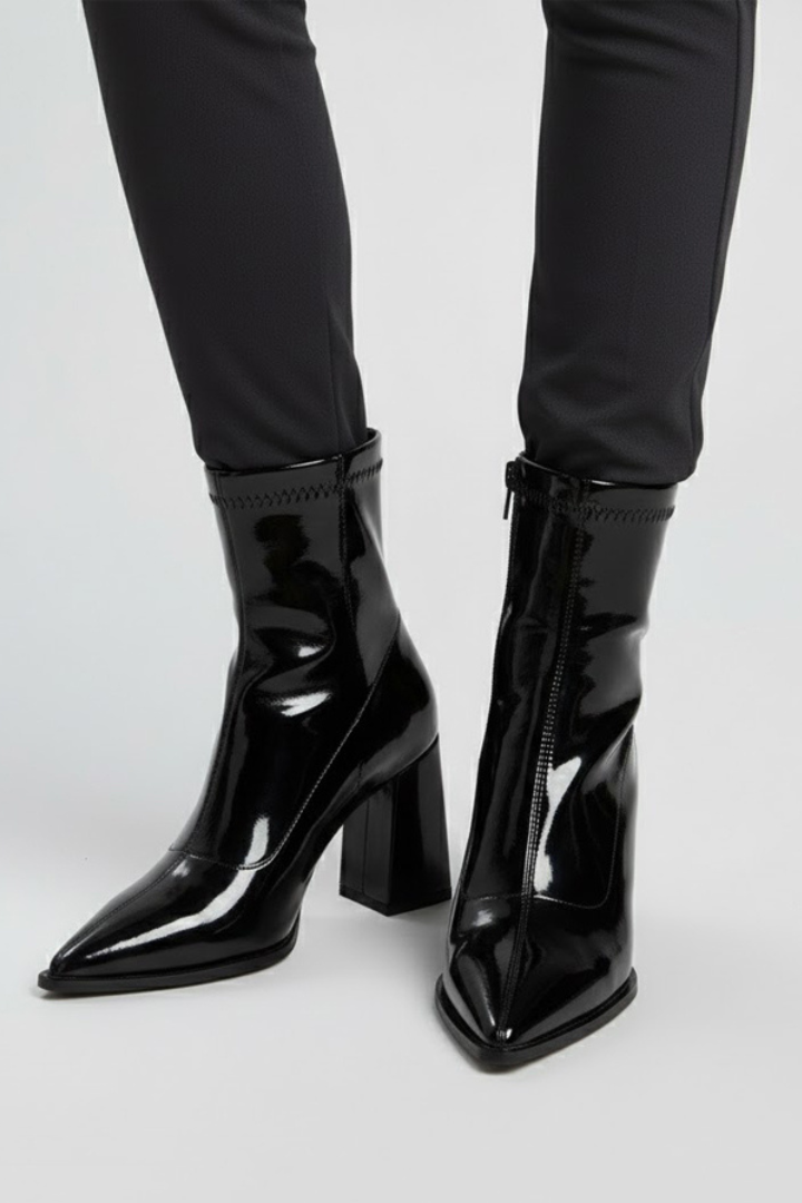 Bianca | Bottines à talon bloc bas