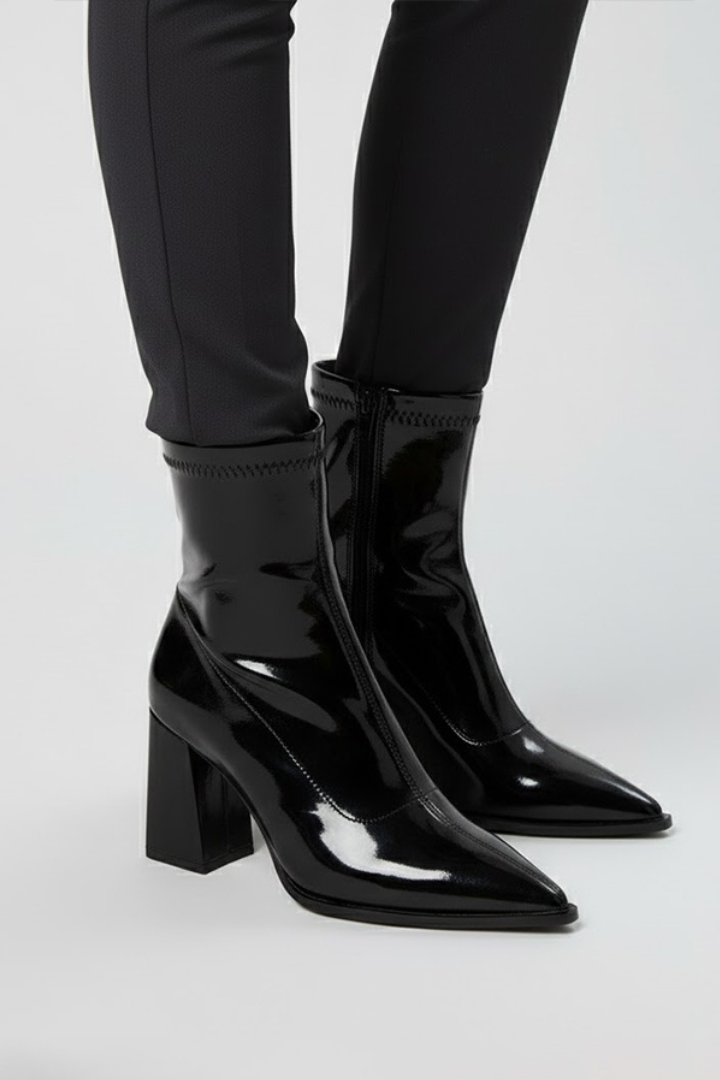 Bianca | Bottines à talon bloc bas