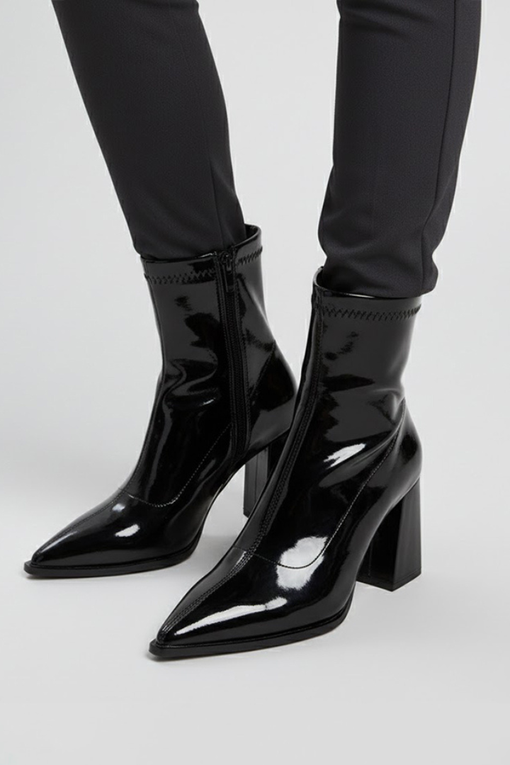 Bianca | Bottines à talon bloc bas