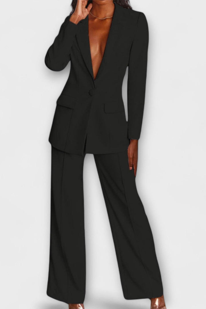 Annemarie | Ensemble blazer noir