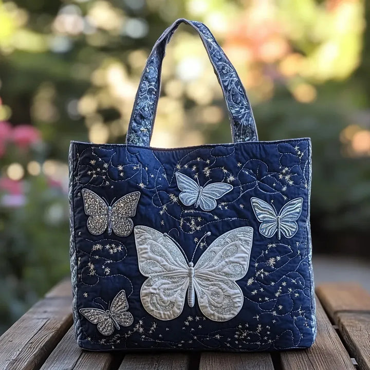 SAC MATELASSÉ | SILVER BUTTERFLY