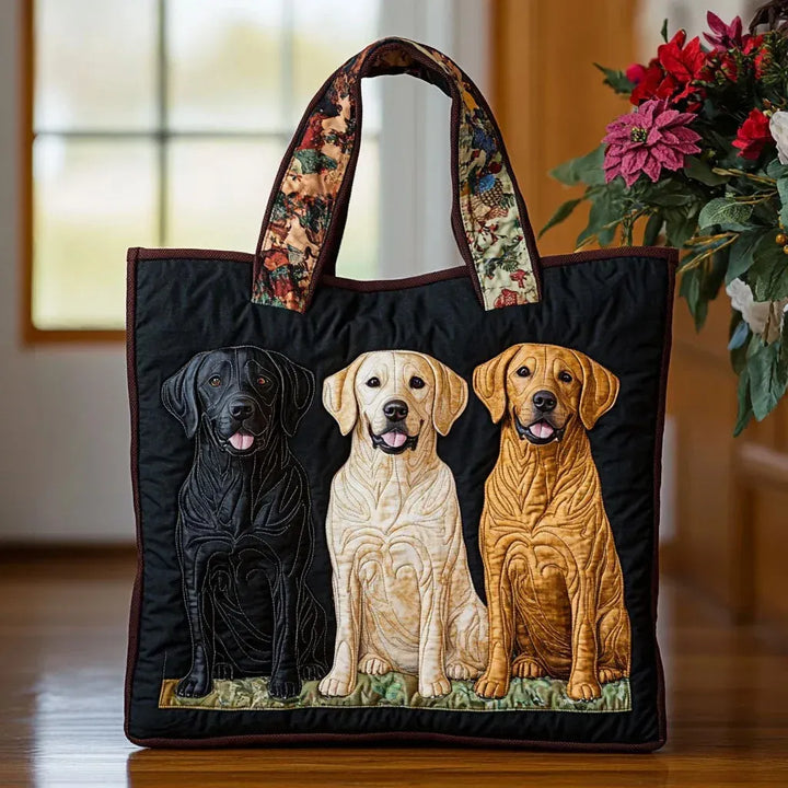 SAC MATELASSÉ | THREE LABRADORS