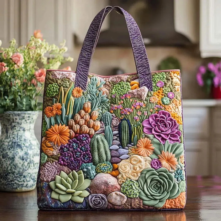 SAC MATELASSÉ | SUCCULENT GARDEN