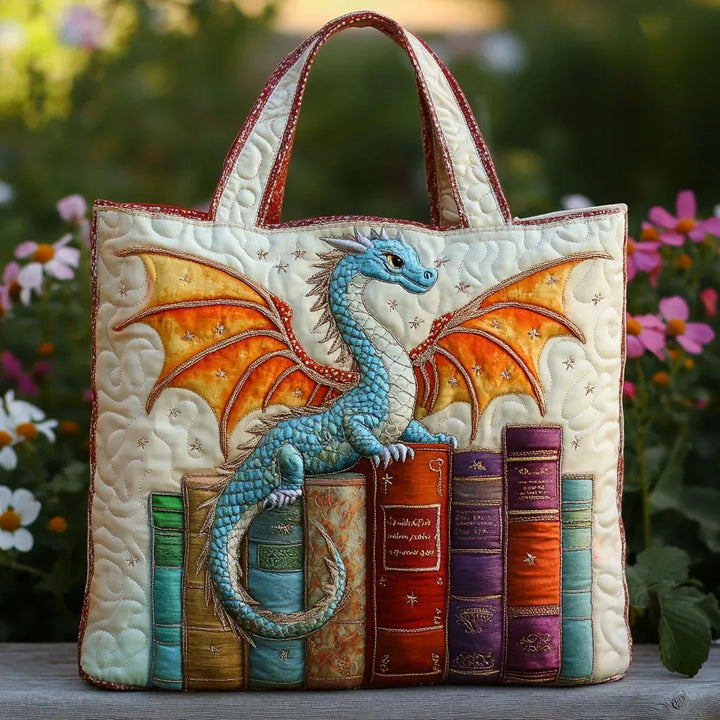SAC MATELASSÉ | EMERALD DRAGON BOOK GUARDIAN