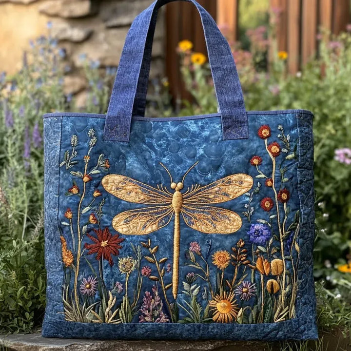 SAC MATELASSÉ | LIBELLULE DORÉE