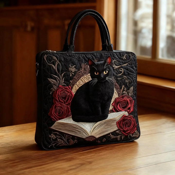 SAC MATELASSÉ | BLACK CAT ON BOOKS