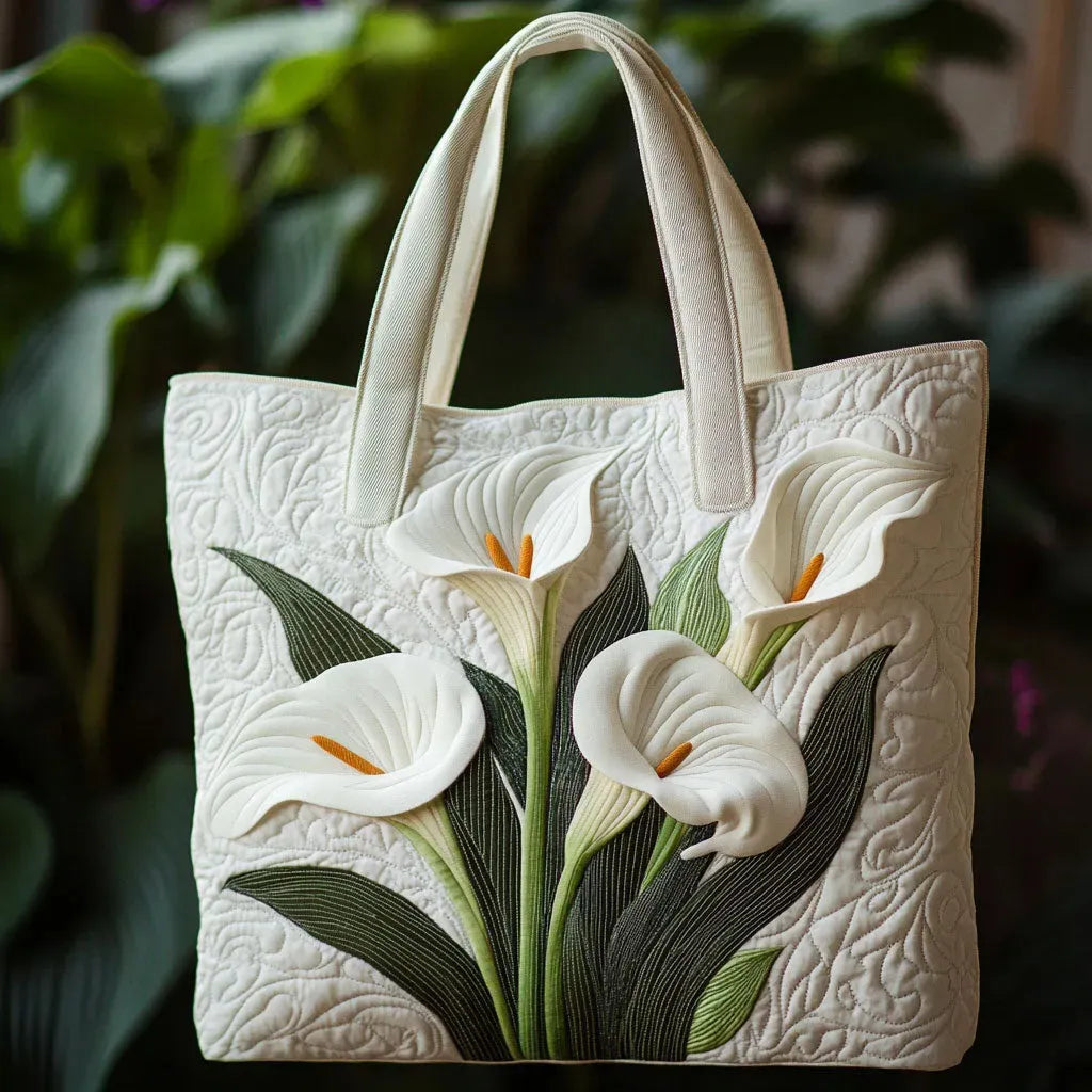 SAC MATELASSÉ | WHITE CALLA LILIES