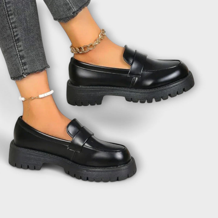 Mocassin pour femme au design orthopédique