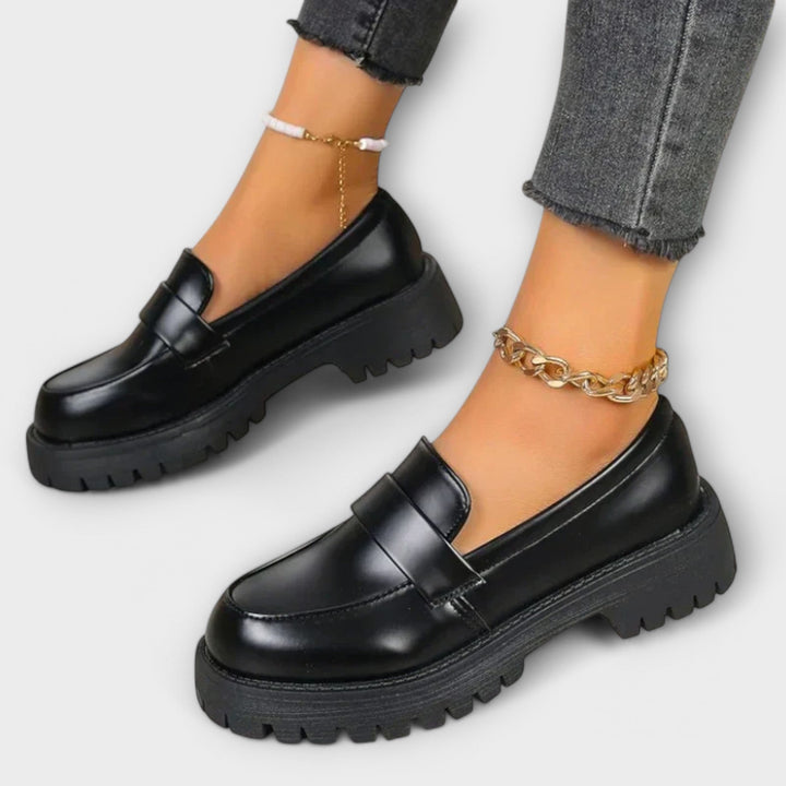 Mocassin pour femme au design orthopédique