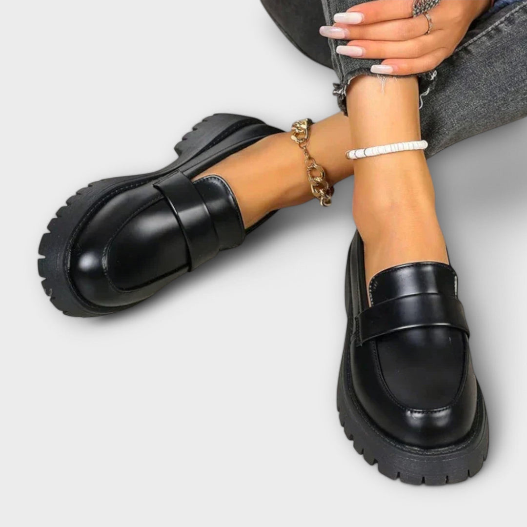 Mocassin pour femme au design orthopédique