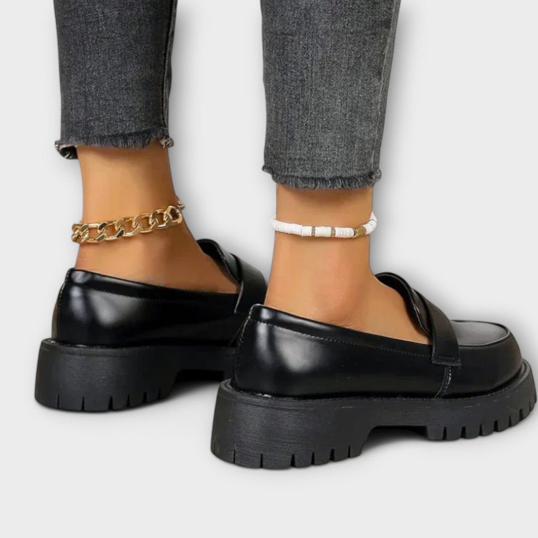 Mocassin pour femme au design orthopédique