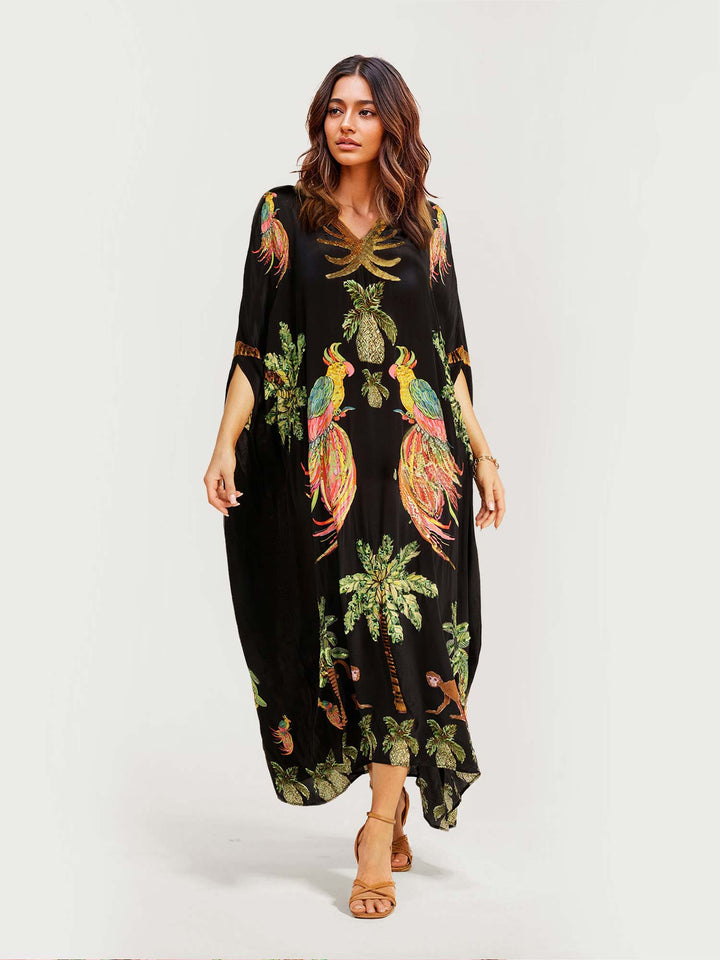 Alessandra | Robe longue à motifs