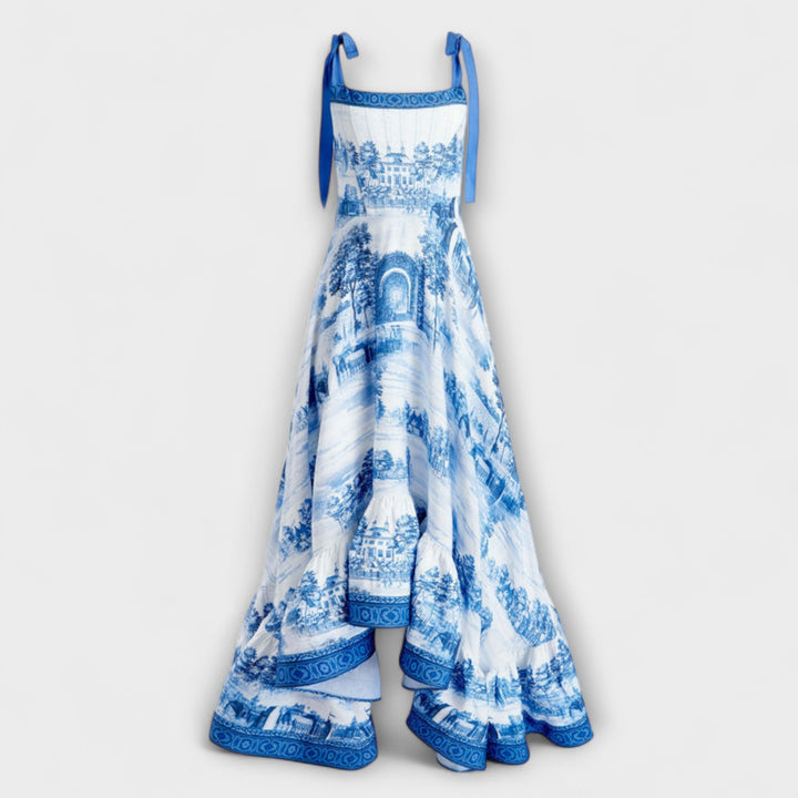 Lucia - Charmante robe maxi fleurie