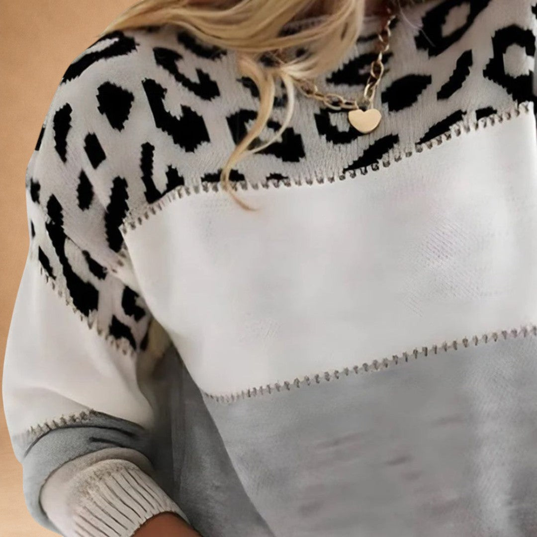 PHAIDRA | PULL LÉOPARD DOUX