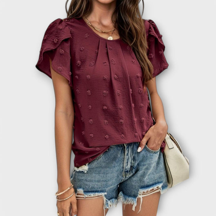 Charlotte - La blouse à pois parfaite