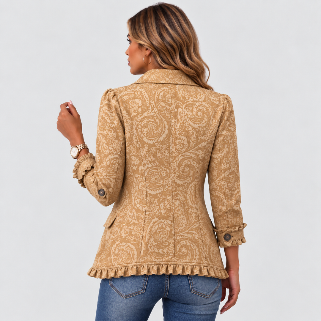 CRESTELLE | VESTE WESTERN À VOLANTS