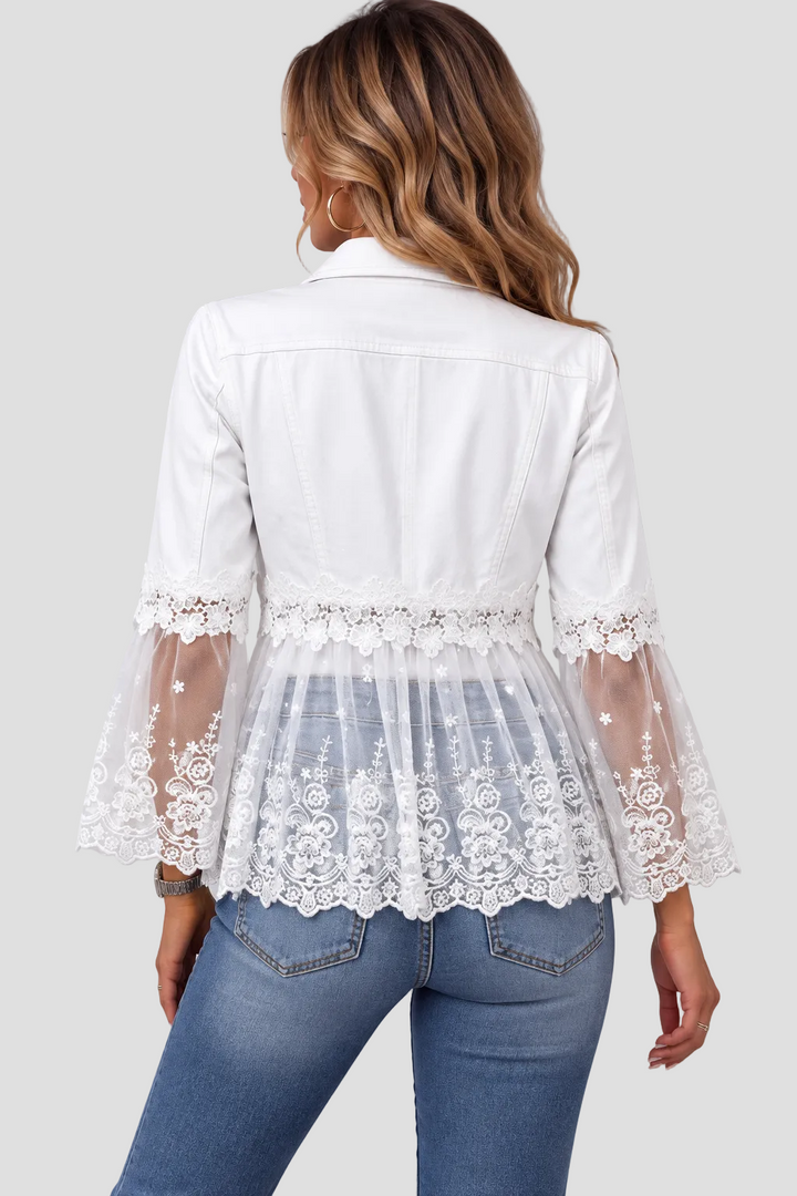 SUNNELACE | VESTE À PANNEAUX EN DENTELLE