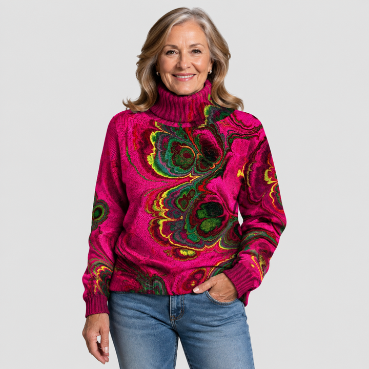 RITA | PULL TRICOTÉ ARTISTIQUE
