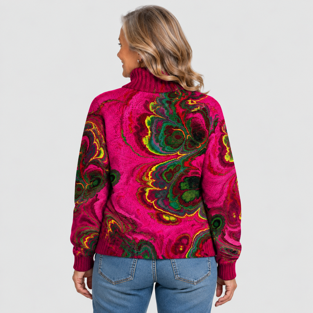 RITA | PULL TRICOTÉ ARTISTIQUE